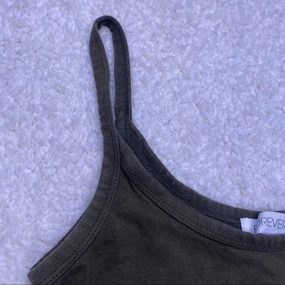 Forever 21 Army Green Cropped Tank Medium - Picture 5 of 7